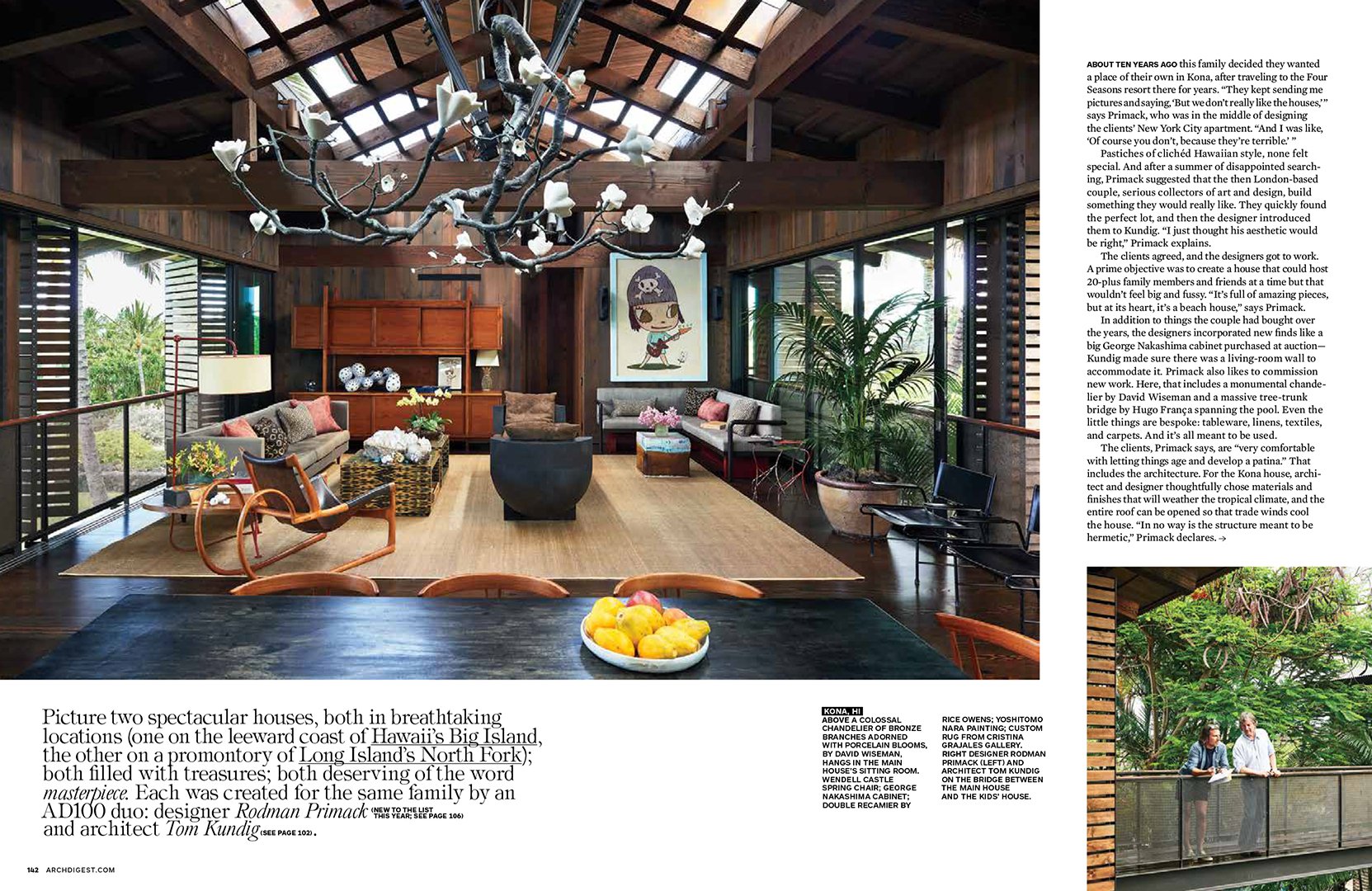 Architectural Digest feature, interior by Stephen Pappas Interiors