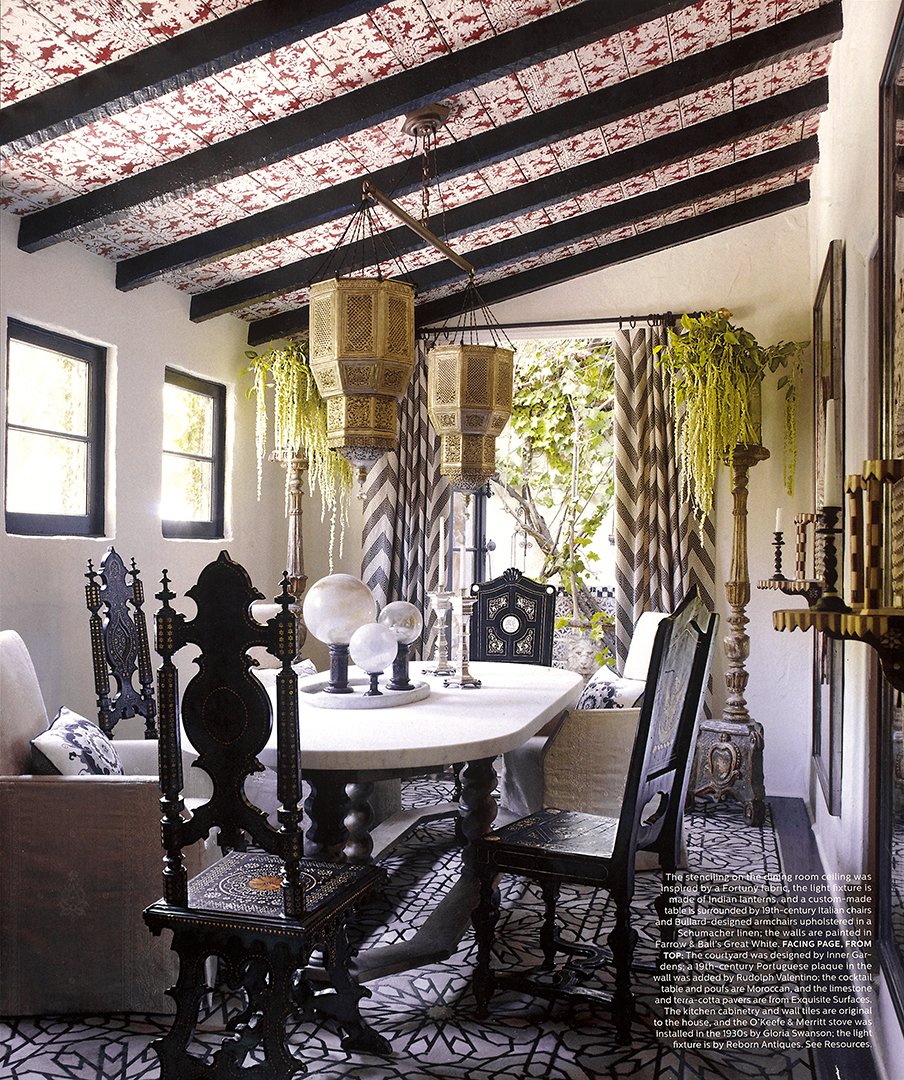 Elle Decor feature, interior by Stephen Pappas Interiors