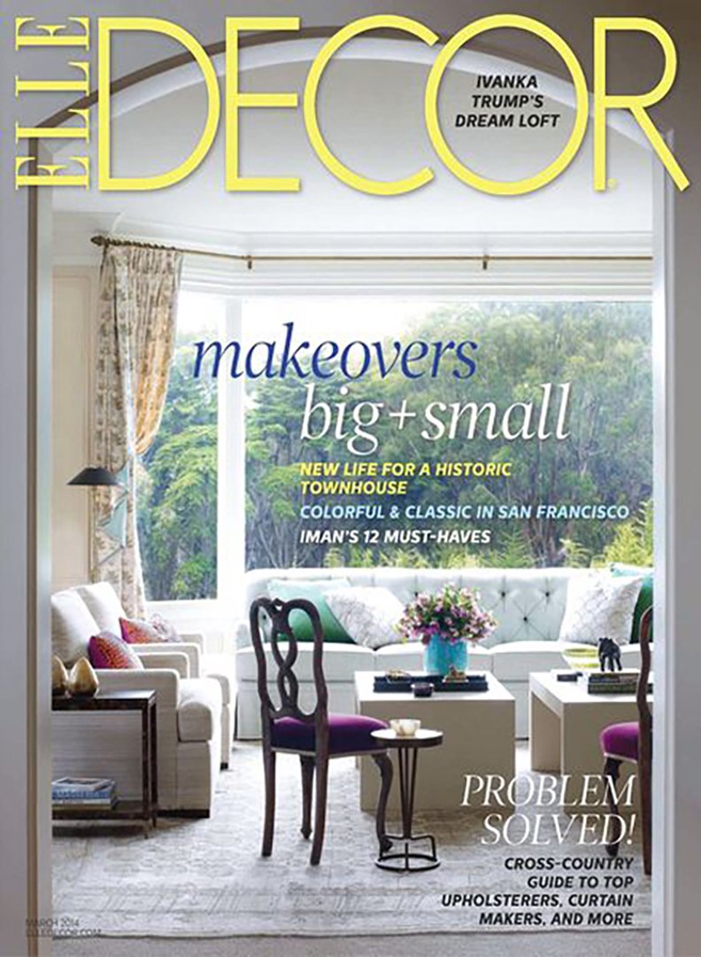 Elle Decor feature, interior by Stephen Pappas Interiors