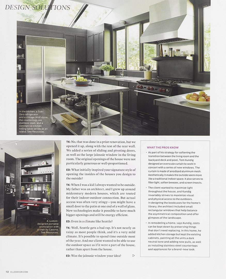 Elle Decor feature, interior by Stephen Pappas Interiors