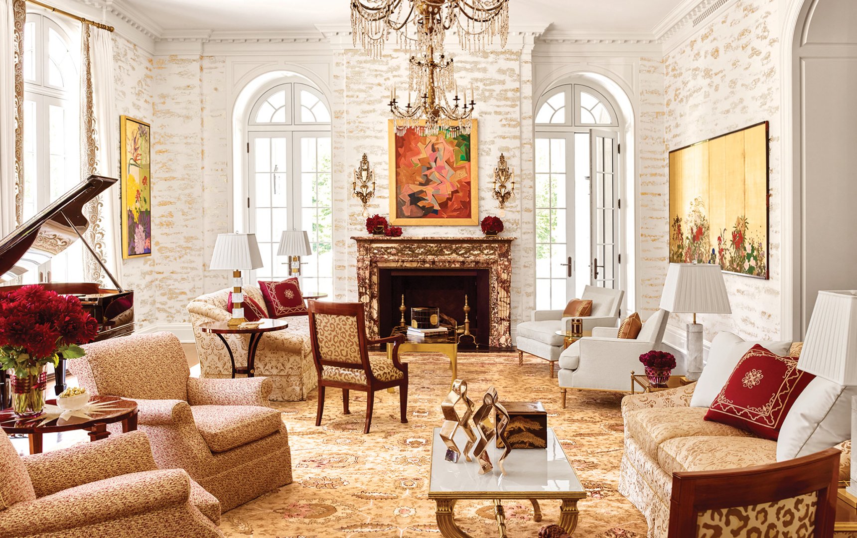 Elle Decor feature, interior by Stephen Pappas Interiors