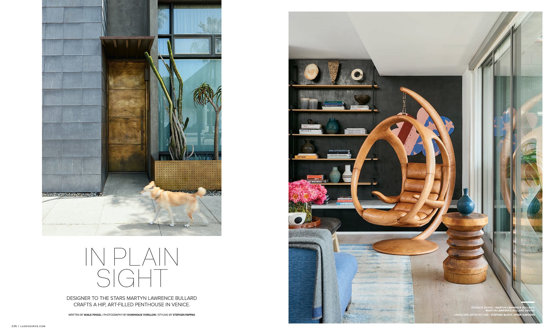 Luxe Interiors + Design feature, interior by Stephen Pappas Interiors