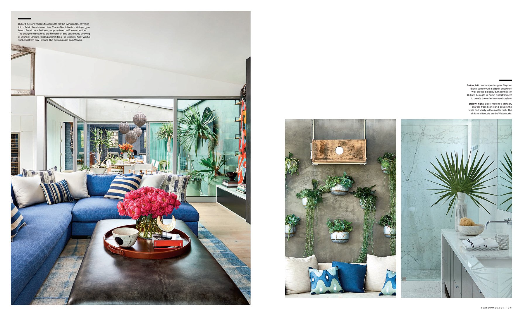 Luxe Interiors + Design feature, interior by Stephen Pappas Interiors