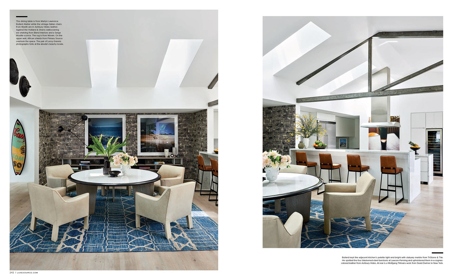 Luxe Interiors + Design feature, interior by Stephen Pappas Interiors