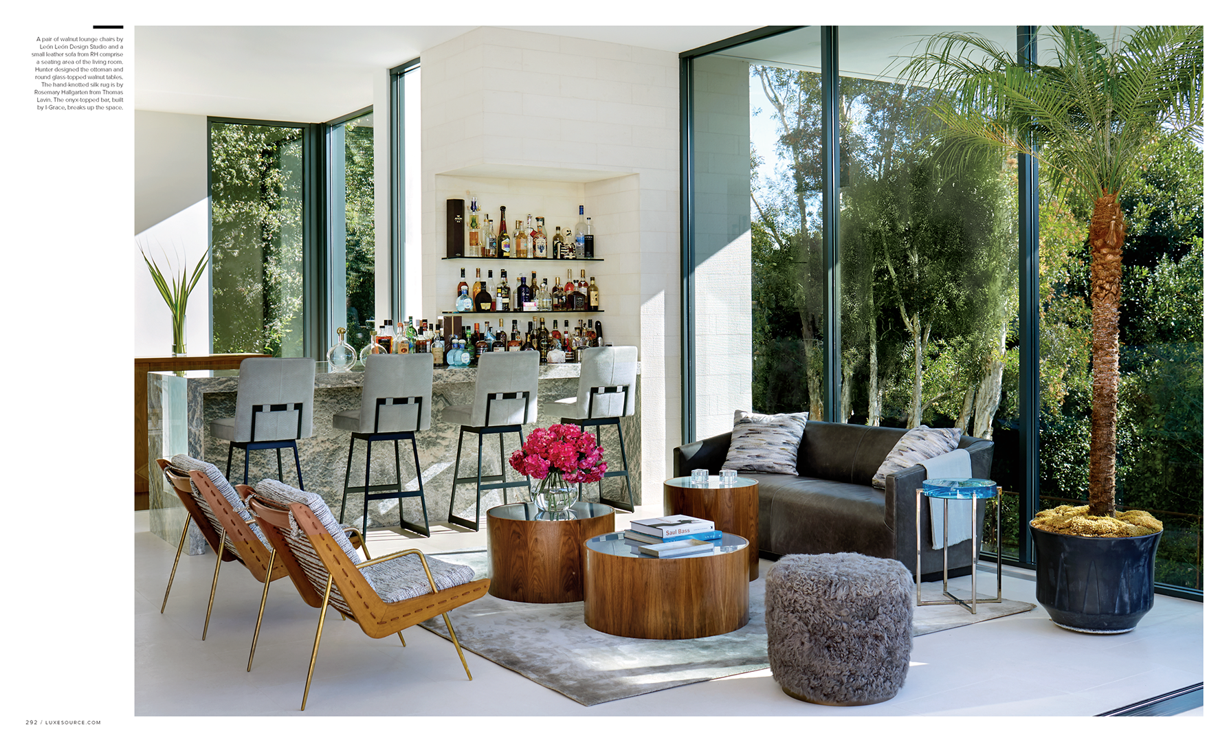 Luxe Interiors + Design feature, interior by Stephen Pappas Interiors