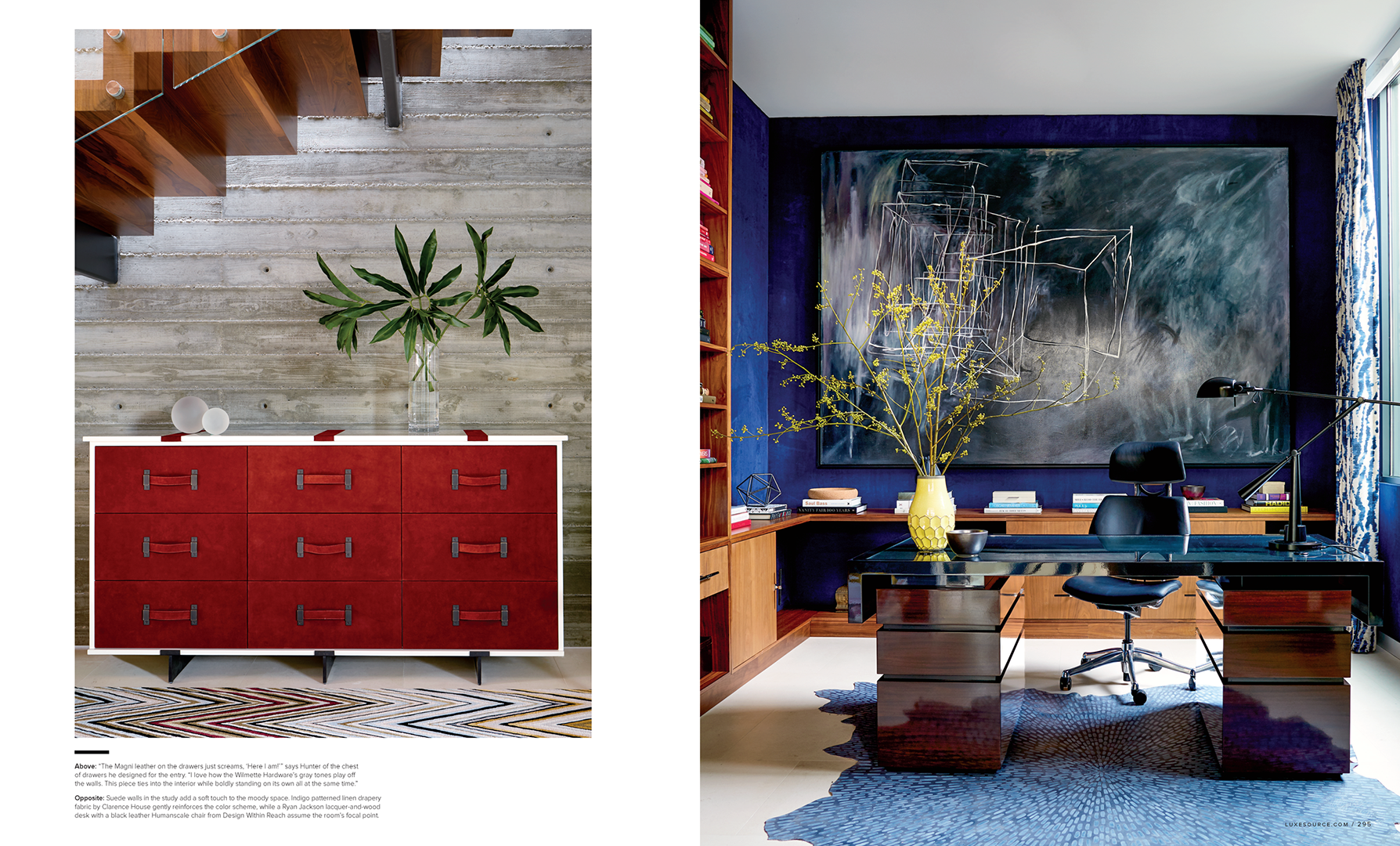 Luxe Interiors + Design feature, interior by Stephen Pappas Interiors