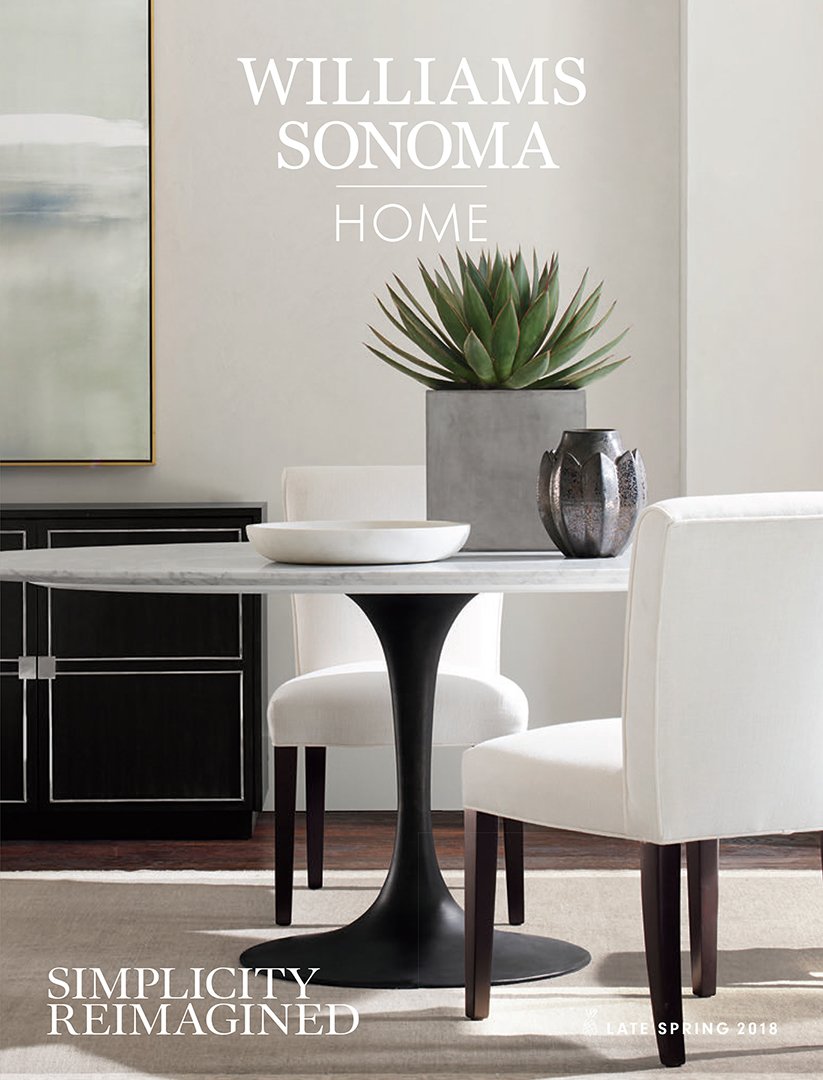 Williams Sonoma Home, interior styling by Stephen Pappas Interiors
