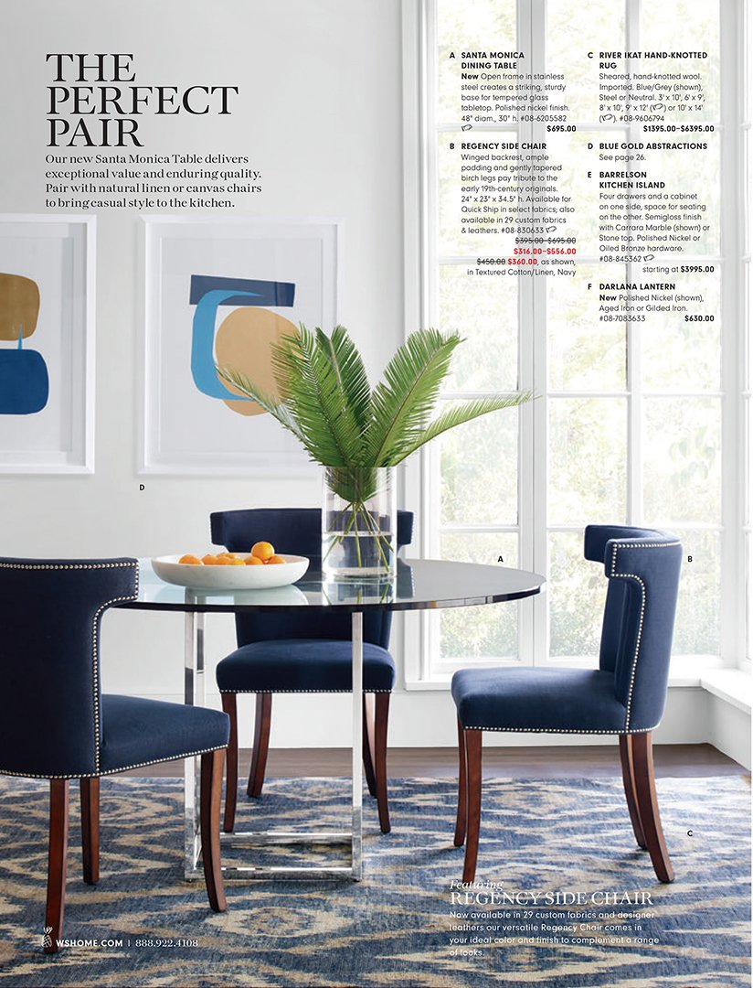 Williams Sonoma Home, interior by Stephen Pappas Interiors