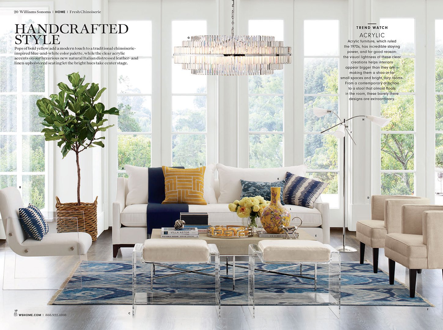 Williams Sonoma Home, interior by Stephen Pappas Interiors
